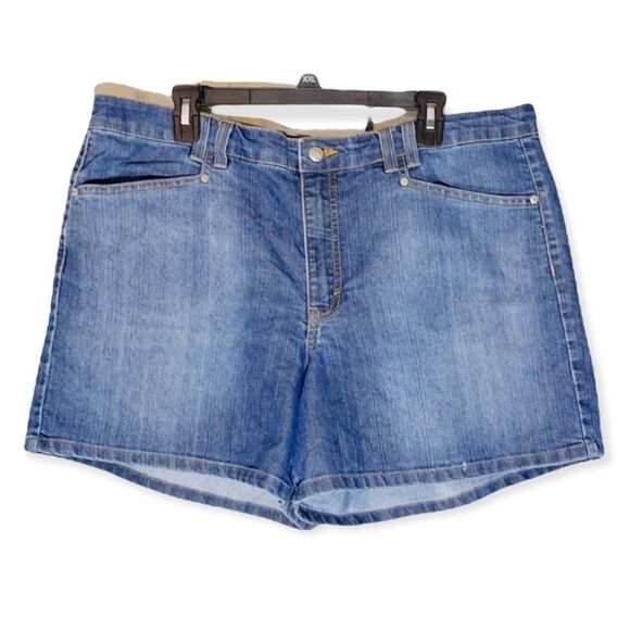 Gloria Vanderbilt High Rise Denim Shorts 18 - Picture 1 of 15